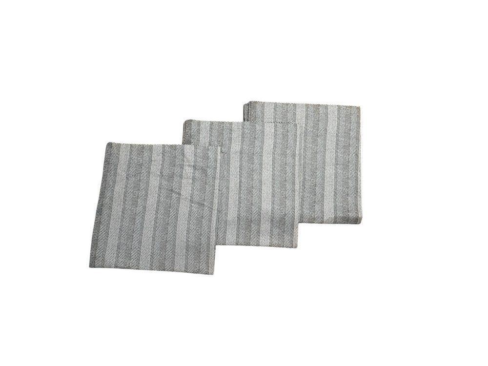 Set 3 Vintage JC Penney Curtains Panels Drapes Neutral Herringbone Print Lined